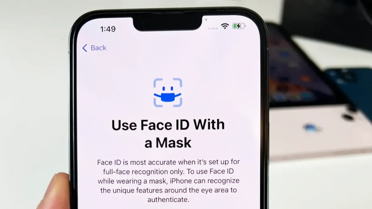 face id odblokowuje w masce