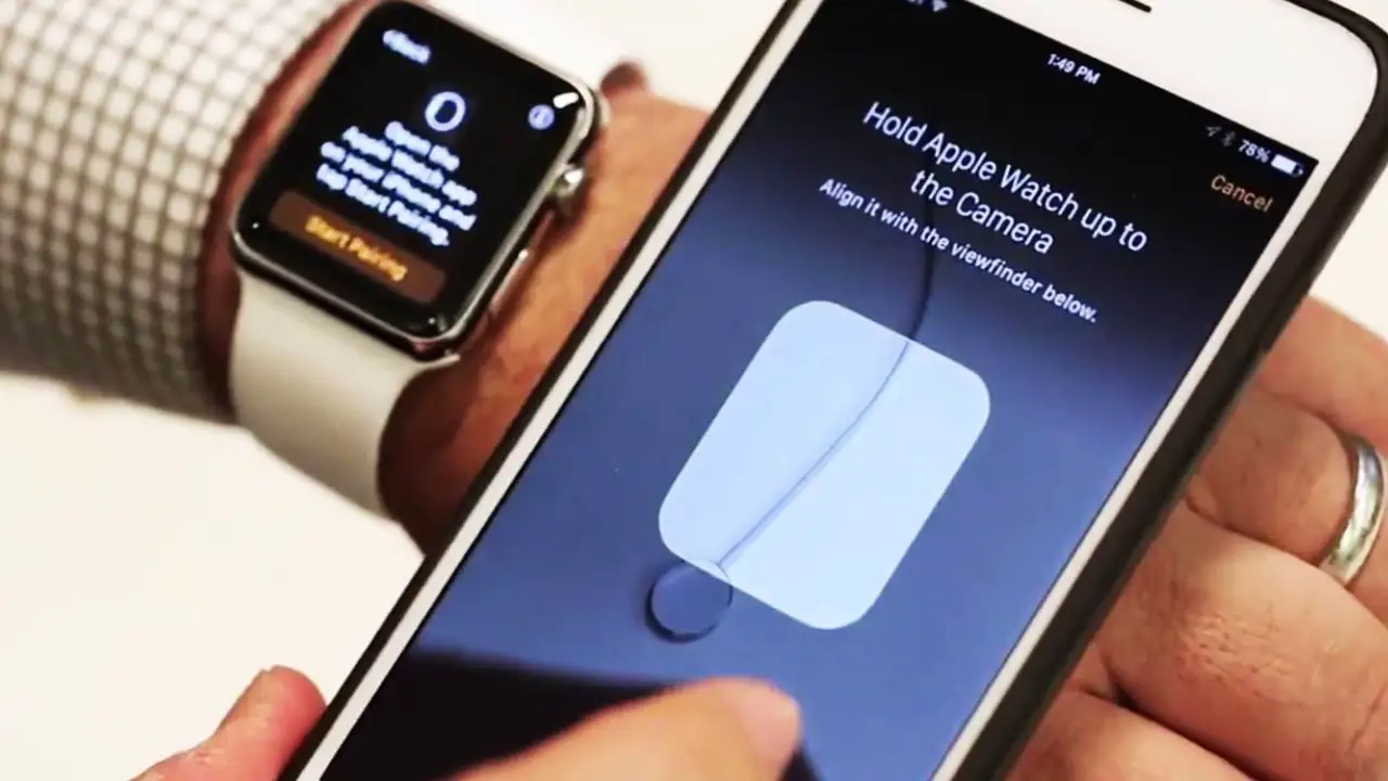 łączenie apple watch z telefonem