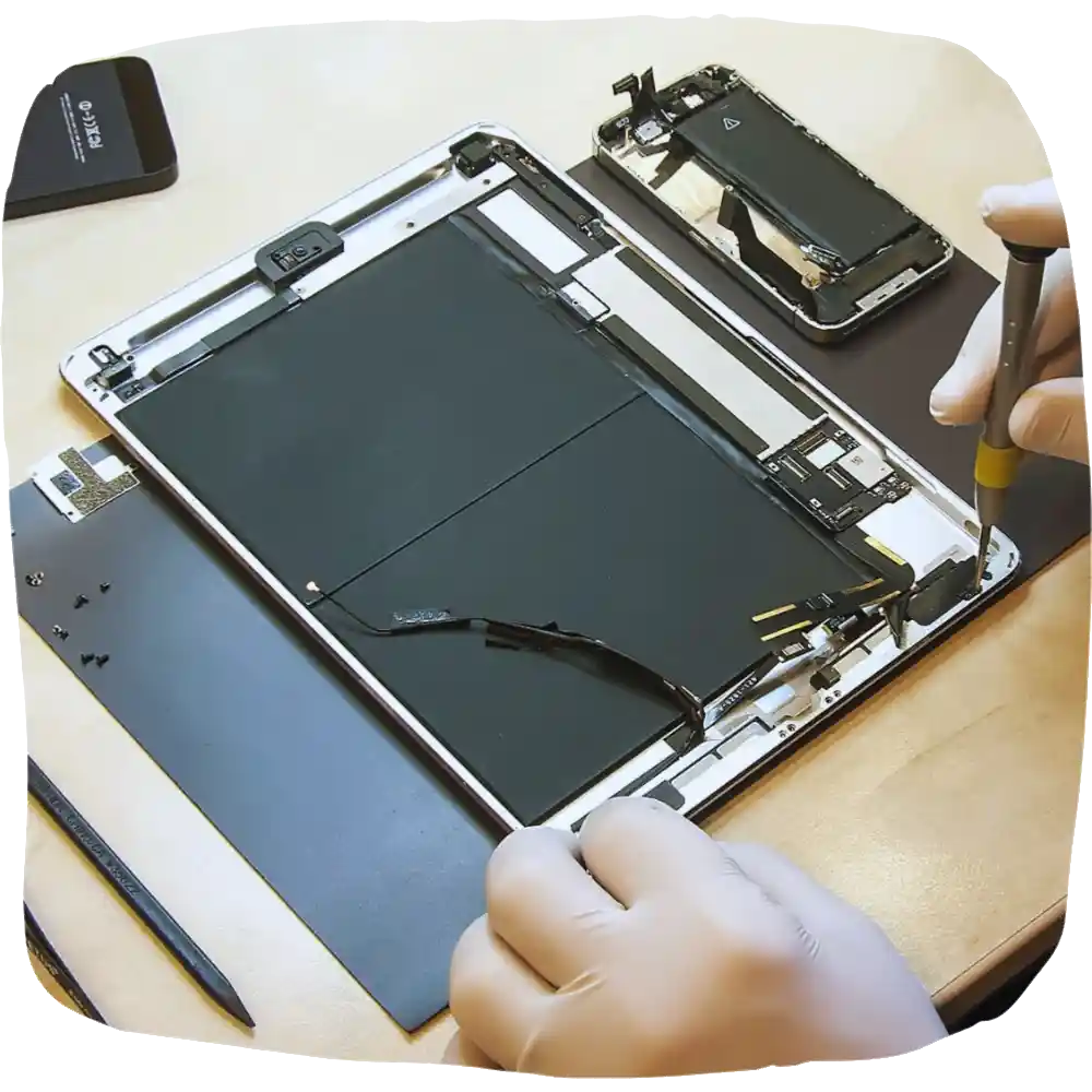 wymiana wyświetlacza w tablecie ipad