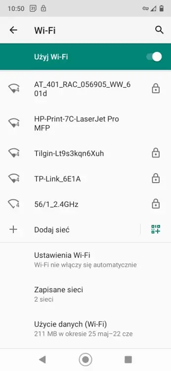 znajdywanie hasła wifi