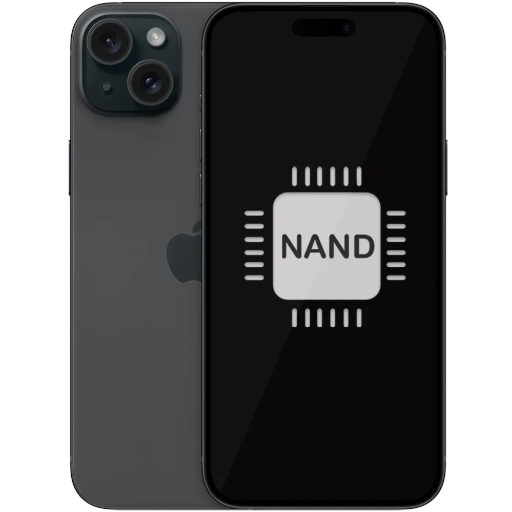 naprawa układu nand w telefonie iphone 15 plus