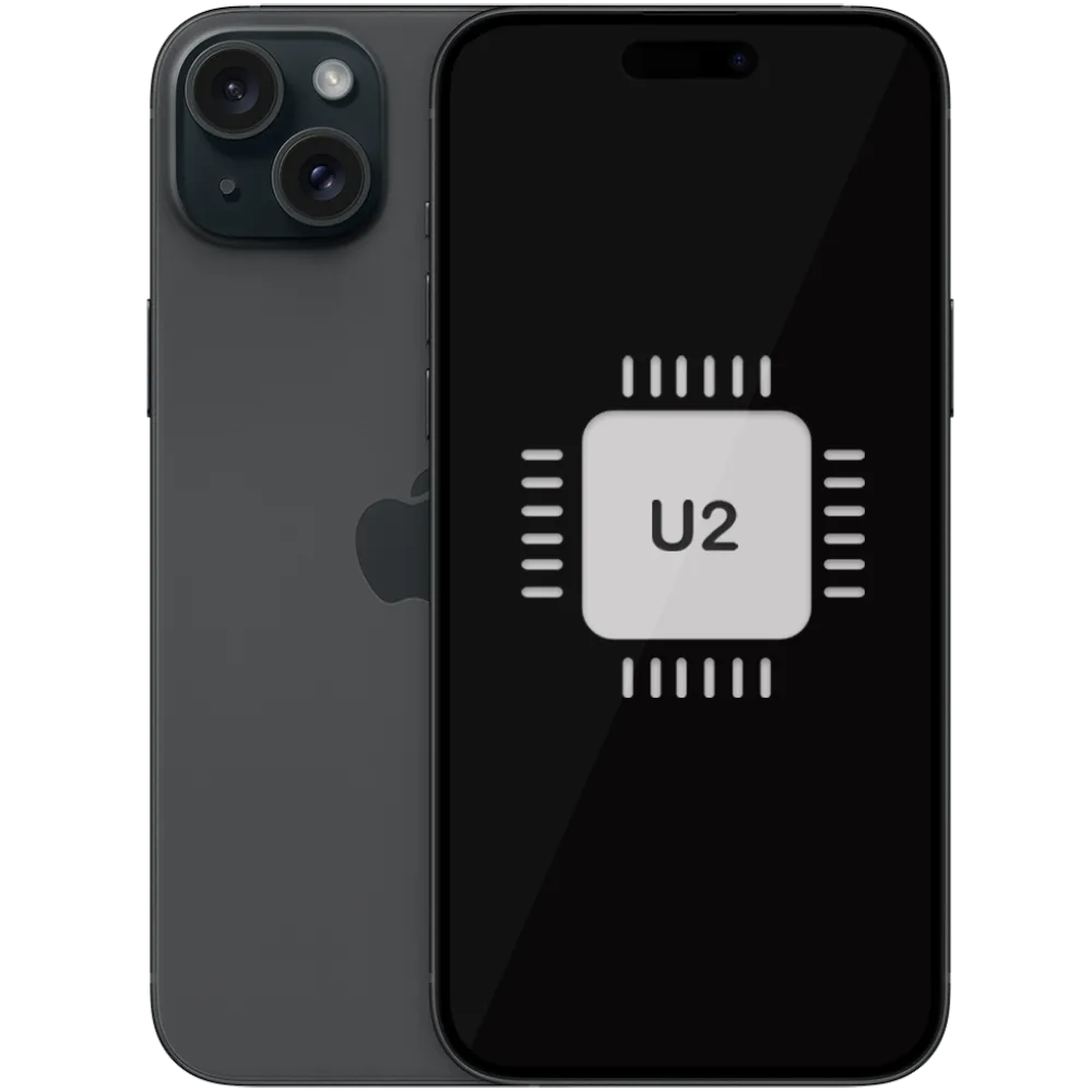 naprawa modułu u2 w telefonie iphone 15 plus