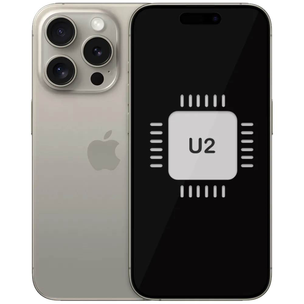 naprawa modułu u2 w telefonie iphone 15 pro