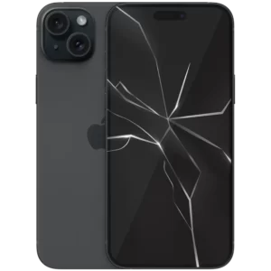 wymiana zbitej szybki w telefonie iphone 15 plus